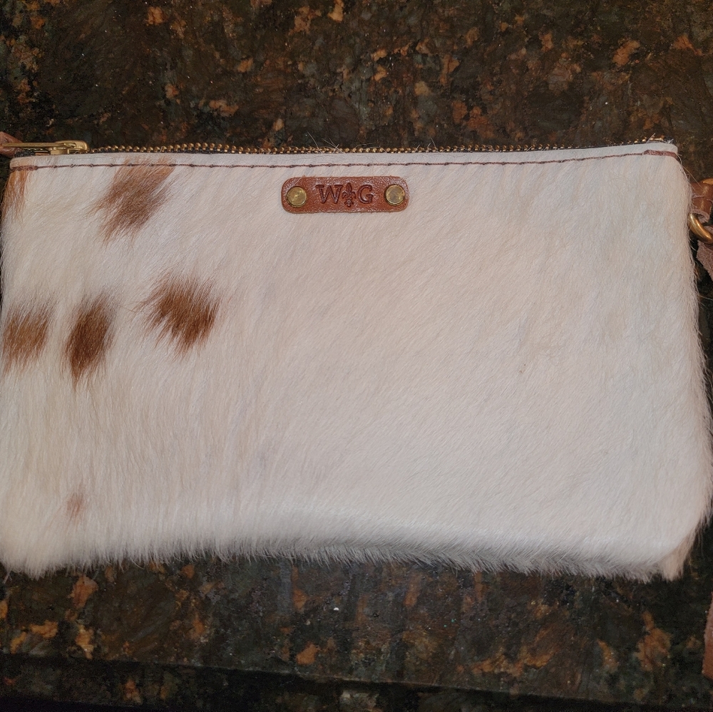 W G Cow wristlet